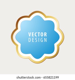 High Quality Luxury Frame on Gray Background . Vector Isolated Illustration