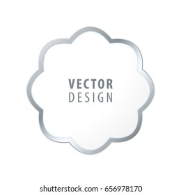 High Quality Luxury Frame on White Background . Vector Isolated Illustration