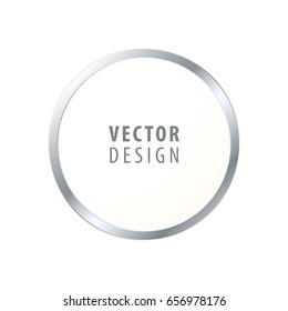 High Quality Luxury Frame on White Background . Vector Isolated Illustration