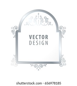 High Quality Luxury Frame on White Background . Vector Isolated Illustration