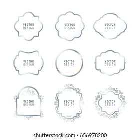 High Quality Luxury Frame on White Background . Vector Isolated Illustration
