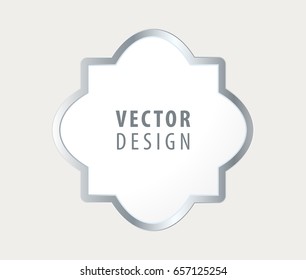 High Quality Luxury Frame on Grey Background . Vector Isolated Illustration
