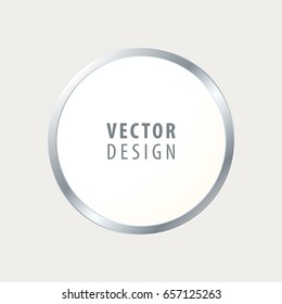 High Quality Luxury Frame on Grey Background . Vector Isolated Illustration