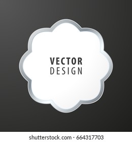 High Quality Luxury Frame on Black Background . Vector Isolated Illustration