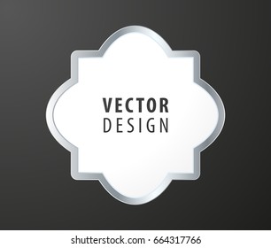 High Quality Luxury Frame on Black Background . Vector Isolated Illustration