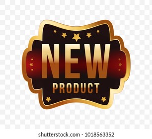 High Quality Luxury Labels on Transparent Background . Vector Isolated Illustration