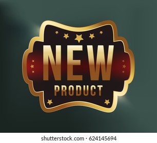 High Quality Luxury Labels on Dark Background . Vector Isolated Illustration