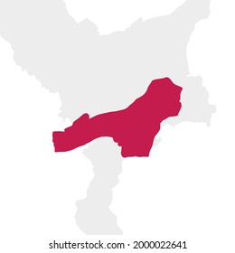 
High Quality Map adiluwih ist ein Unterbezirk von adiluwih in der Provinz Pringsewu, Lampung, mit Bezirksgrenzen