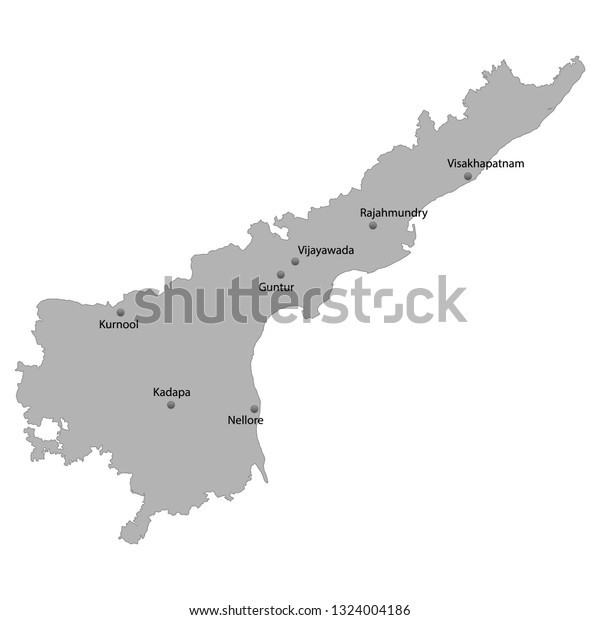 Vijayawada Map In Andhra Pradesh Vijayawada India Stock Illustrations, Images & Vectors | Shutterstock