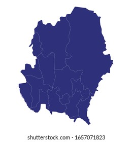 High quality map of Asir is a province of Saudi Arabia