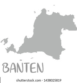 High Quality map of banten is a province of Indonesia