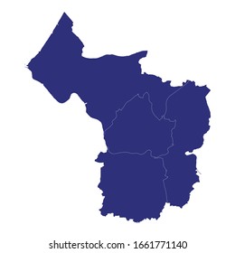 High Quality map of Bristol is a ceremonial county of England, with borders of the counties