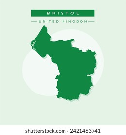 High Quality map of Bristol is a ceremonial county of England