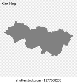 High Quality map of Cao Bang is a province of Vietnam