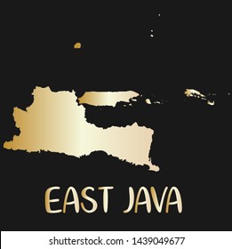 High Quality map of east java is a province of Indonesia