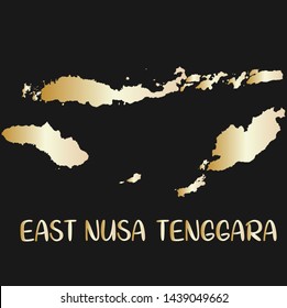 High Quality map of east nua tenggara is a province of Indonesia