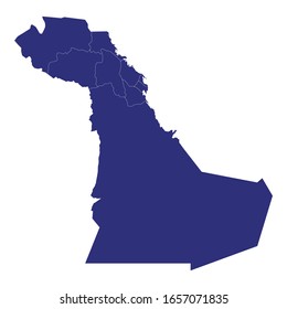 High Quality Map Of Eastern Is A Province Of Saudi Arabia