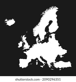 High quality map of Europe