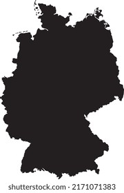 High quality map of Germany.