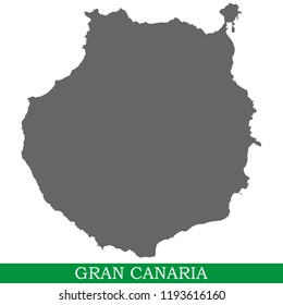 High quality map of Gran Canaria is the island of Spain. Canary Islands