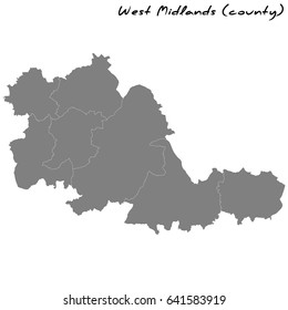 High Quality map of Greater Manchester is a metropolitan county of England, with borders of the counties