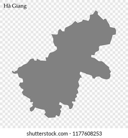 High Quality map of Ha Giang is a province of Vietnam