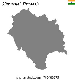 High Quality map of Himachal Pradesh is a state of India