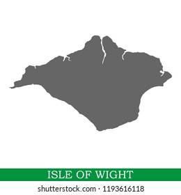 High quality map of Isle of Wight is a island in United Kingdom