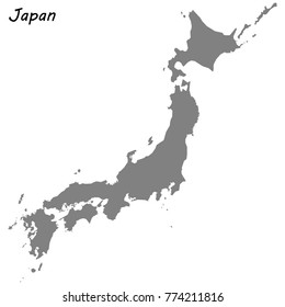 Simple Japan Map High Res Stock Images Shutterstock