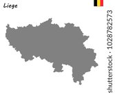 High Quality map of Liege is a province of Belgium