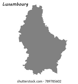 High quality map of Luxembourg