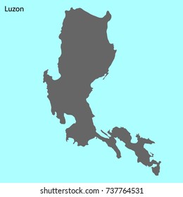 High Quality Map Of Luzon Is The Island
