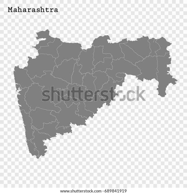 High Quality Map Maharashtra State India Stock Vector (Royalty Free ...