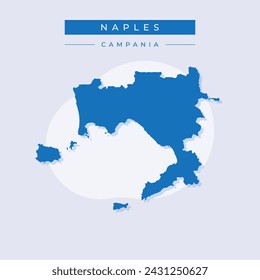 Hochwertige Karte von Neapel Metropolitan ist eine Provinz von Italien, mit Grenzen der Gemeinden