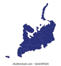 High Quality Map Of Northwestern Federal District Of Russia With Borders Of The Regions