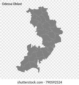 High Quality Map Odessa Oblast Province Stock Vector (Royalty Free ...