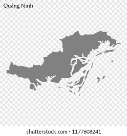 High Quality map of Quang Ninh is a province of Vietnam