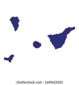 High Quality map of Santa Cruz de Tenerife is a province of Spain, with borders of the municipalities