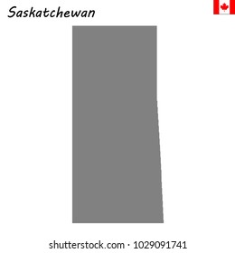 High Quality map of Saskatchewan is a province of Canada