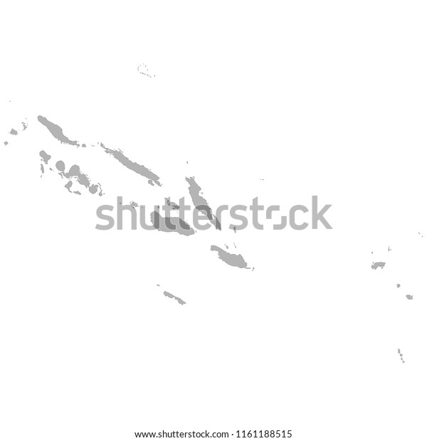 High Quality Map Solomon Islands Borders Stock Vector (Royalty Free ...