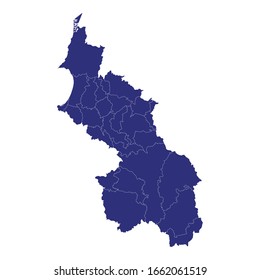 High Quality map of Sucre is a Department of Colombia with borders of the Municipalities