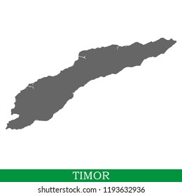 High quality map of Timor is the island of Indonesia