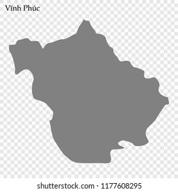 High Quality map of Vinh Phuc is a province of Vietnam