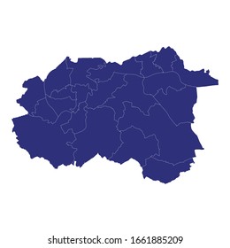 Hochwertige Karte von Wakefield ist eine Stadt Englands, mit Grenzen der Ausgrabungen