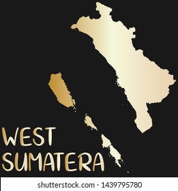 High Quality map of west sumatera is a province of Indonesia