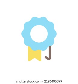 High quality mark flat color ui icon. Best choice. Branded product. Online marketplace. Exclusive item. Simple filled element for mobile app. Colorful solid pictogram. Vector isolated RGB illustration