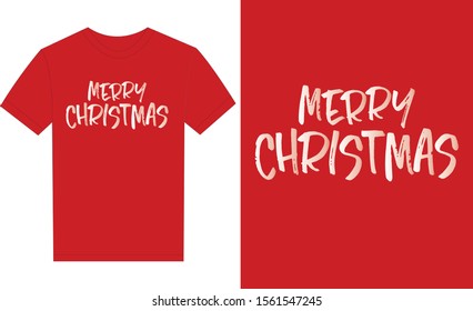 High quality Merry Christmas inspired T-Shirts (RED)