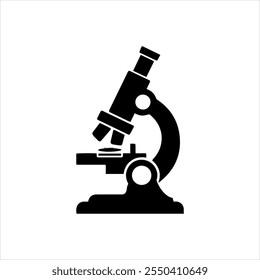  Imagem de silhueta de vetor de microscópio de alta qualidade