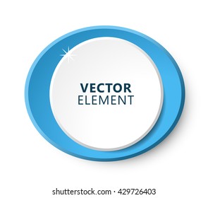 High Quality Modern Circular Color Labels on White Background. Vector Isolated Illustration.