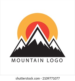 A High Quality Mountain Logo  hill logo